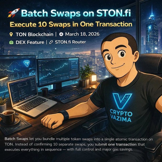 Batch Swaps on STON.fi: Execute 10 Trades in One Transaction (and Pay Gas Once)