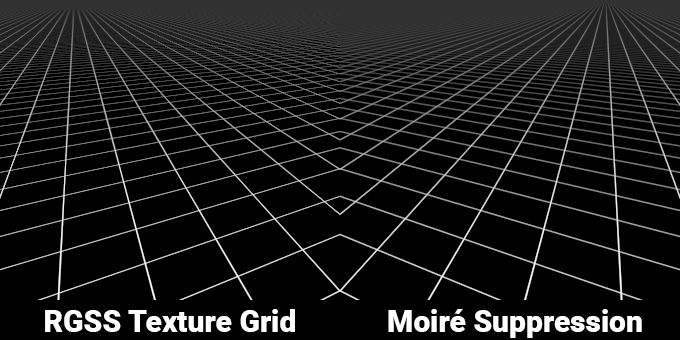 RGSS Texture Grid vs Moire suppression