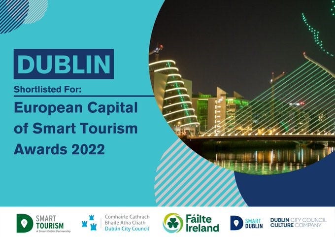 Dublin shortlisted for the European Capital of Smart Tourism Awards 2022