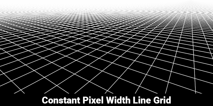 Constant Pixel Width Line Grid