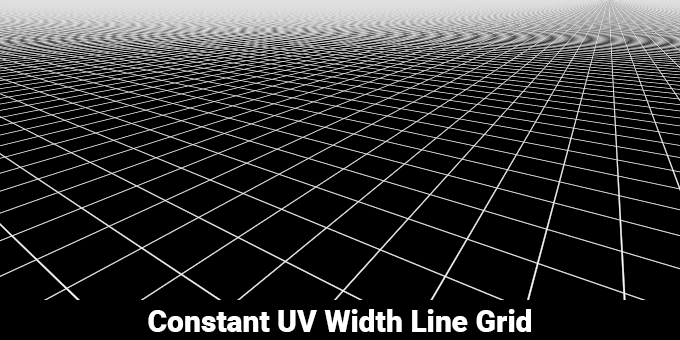 Constant UV Width Line Grid