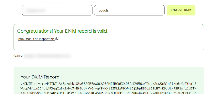 DKIM validation