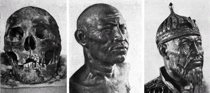 Timurs reconstruction is based on his skull
