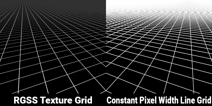 RGSS Texture Grid vs Constant Pixel Width Line Grid