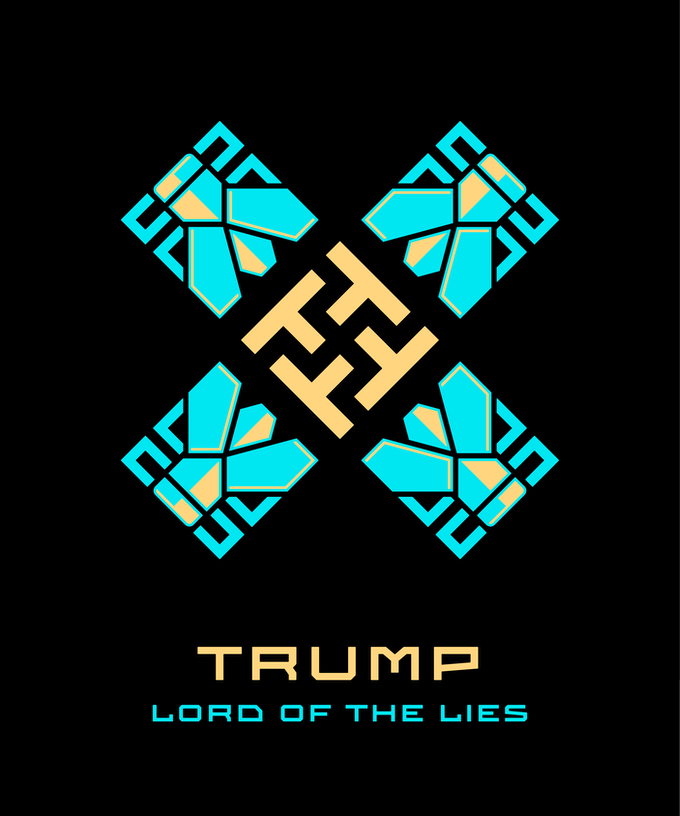 Anti-Trump protest poster, “Trump: Lord of Lies”