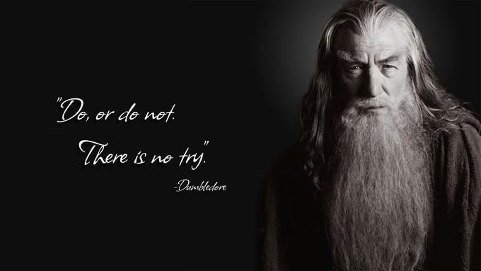 Image of a troll quote that depicts a famous film quote, but attributed to the wrong character from a different film.