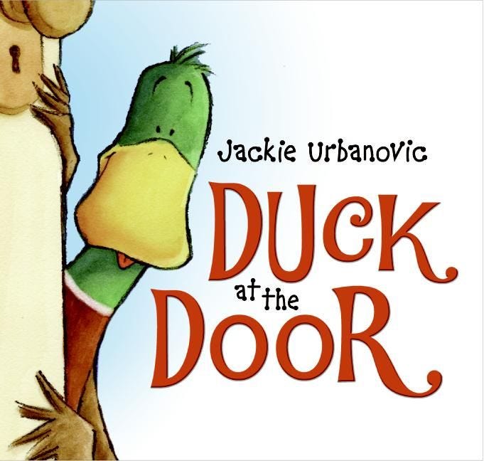 Duck at the Door by Jackie Urbanovich