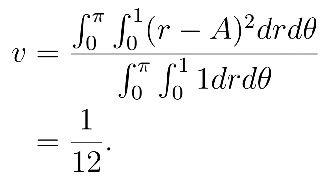 Equation for infinitesimal variance