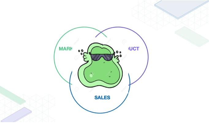 In an ideal world, you’re sitting perfectly in a Venn diagram where you’re perfectly in between marketing and product and sales. This is just never going to be the case. In a better sense, you want to be deliberate about where in this Venn diagram you’re focused, where are your appendages sticking out?