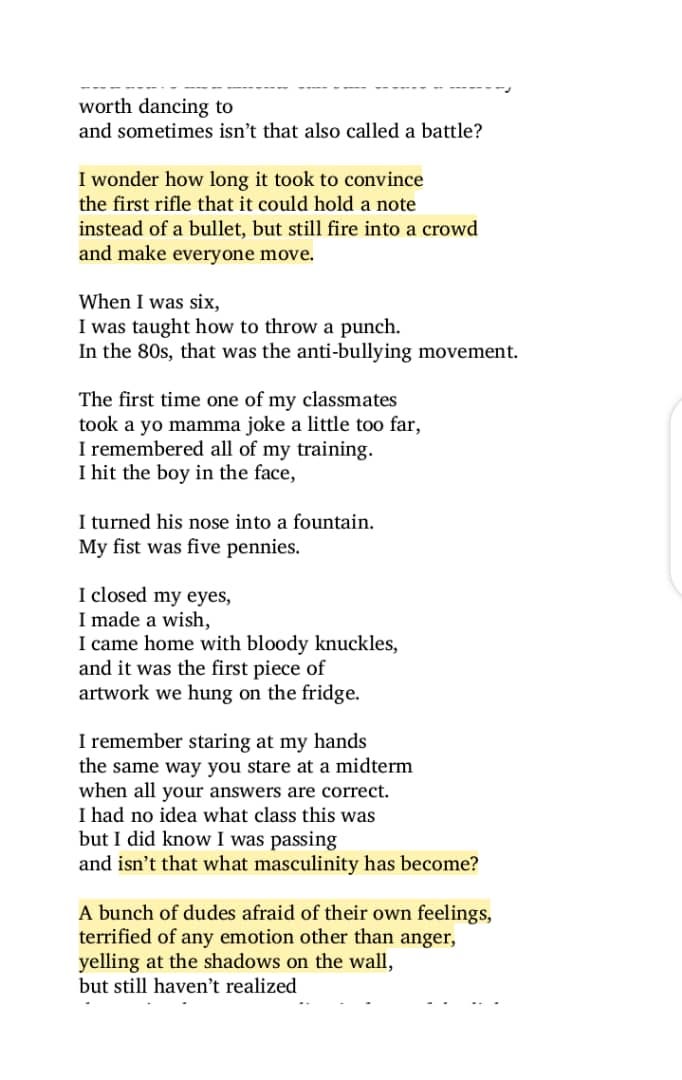 Poem: Riffle II by Rudy Francisco