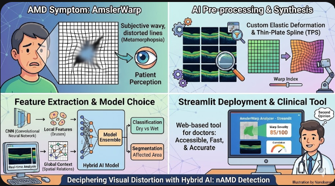Deciphering Visual Distortion: How AI Detects AmslerWarp in AMD