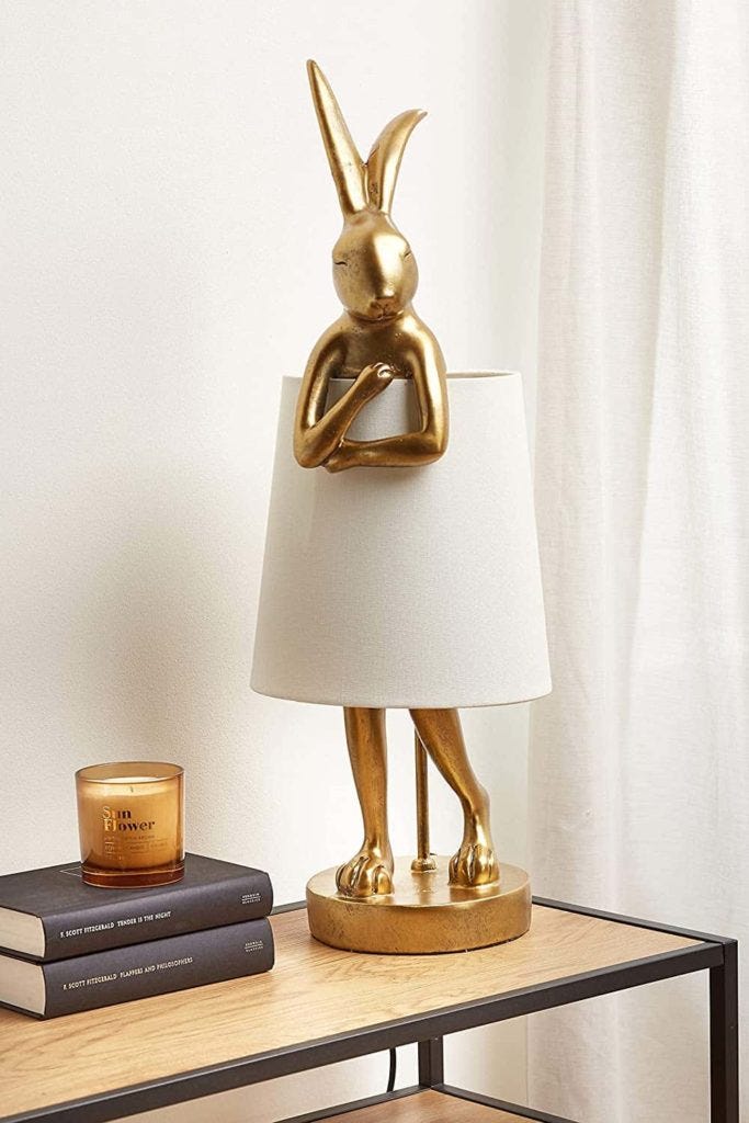 Tierische Tischlampe hasenlampen