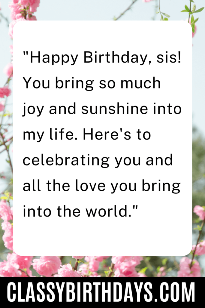 happy birthday sister quotes