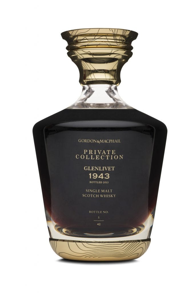 The Gordon & MacPhail Private Collection Glenlivet 1943. Image courtesy Gordon & MacPhail.