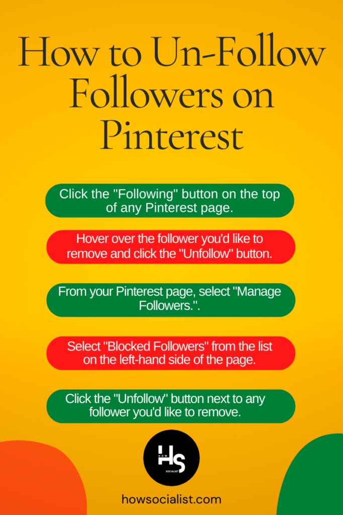 How to Un-Follow Followers on Pinterest