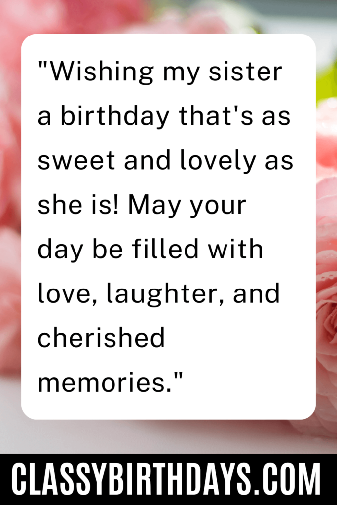 happy birthday sister wishes