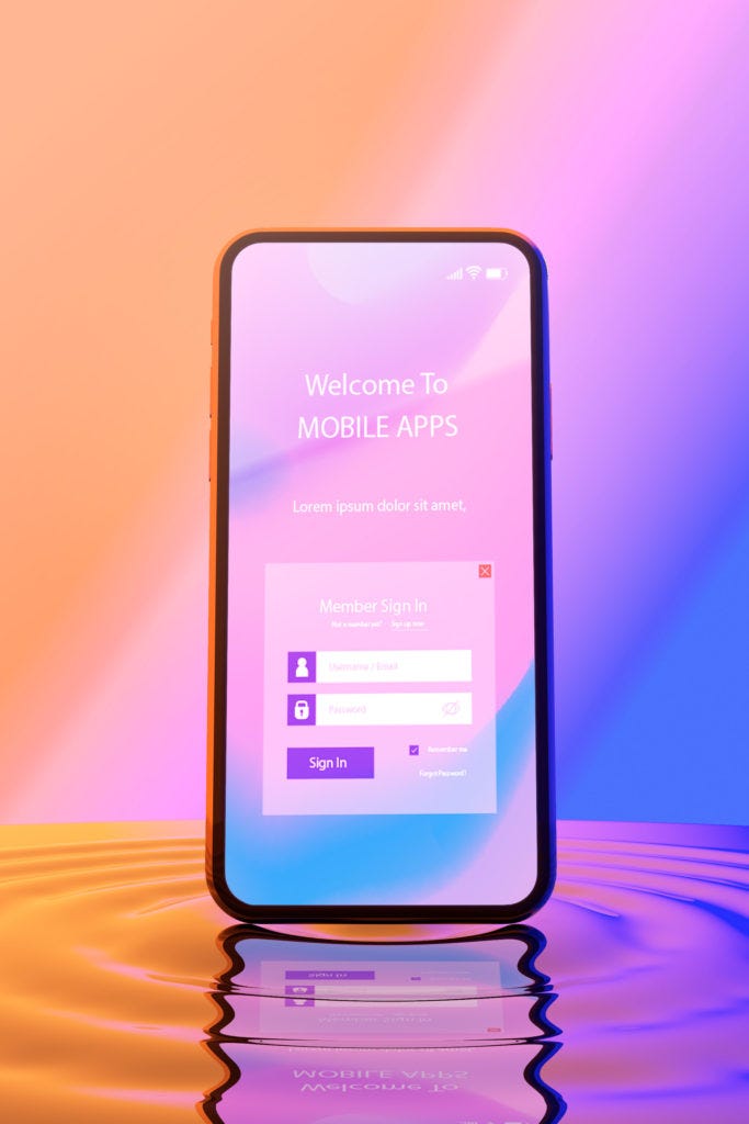 Free iPhone Phone PSD Mockup on Liquid