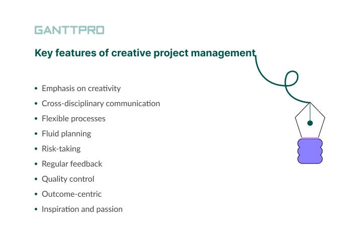 Characteristics of creative project management