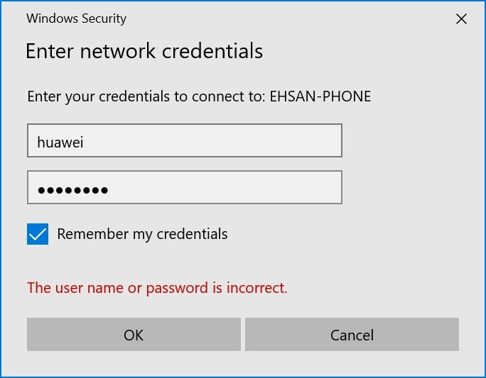 Verification dialog