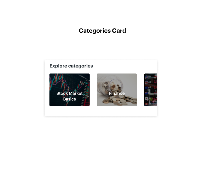 Categories Section