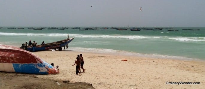 Beach near the fishing port