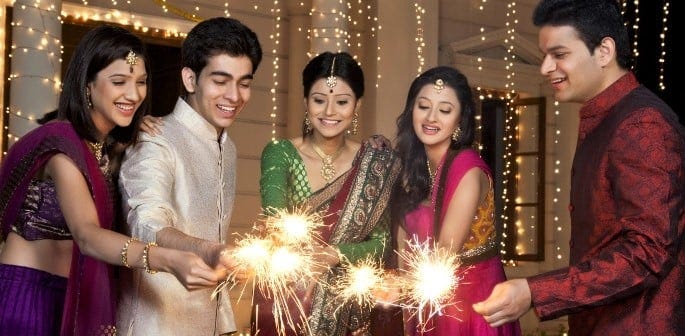 Indian Family celebrating Diwali 2023
