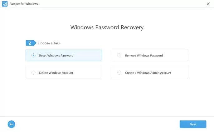 Passper WinSenior Windows Password Reset Tool