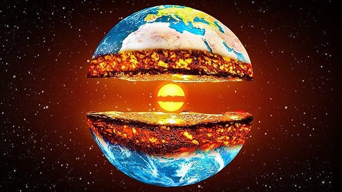 What if we Cut all planets in half what’s inside