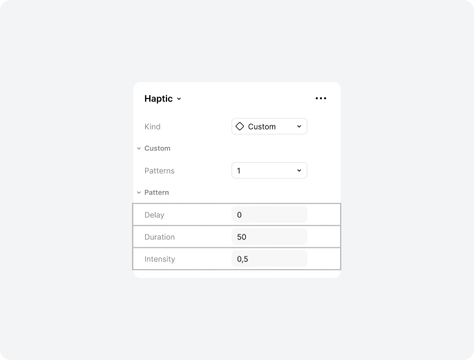 Hidden text parameter in Figma used to pass configuration values into a design system and production code