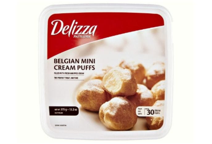 Belgian mini cream puffs