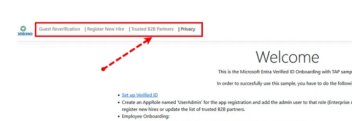 Image showing “Trusted B2B partners” tab