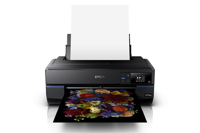 Epson photo printer with printed photo image