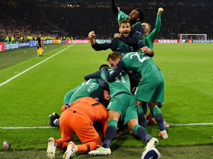 Astounding joy as the Spurs earned their ticket to the Champions League final beating Ajax.