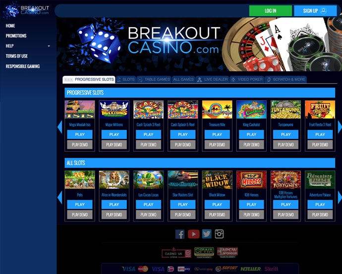 Breakout casino codes free