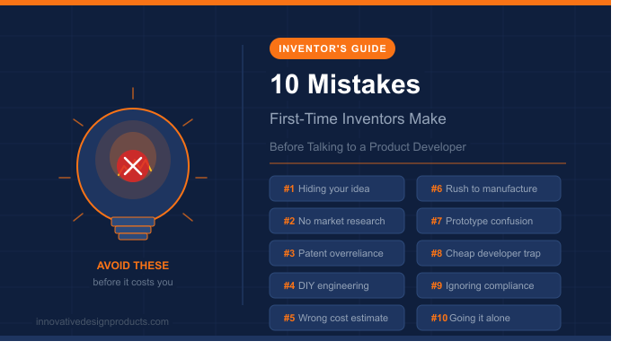 10 Mistakes First-Time Inventors Make Before Talking to a Product Developer