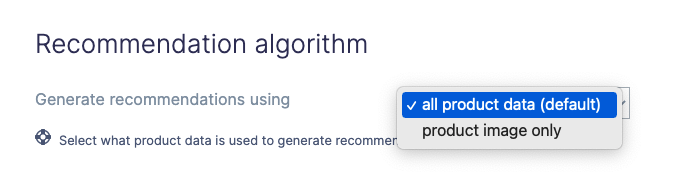 Recommendation algorithm