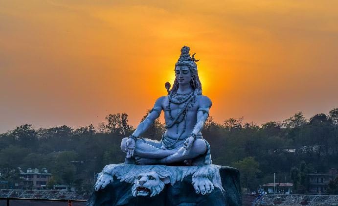 Idol of Lord Shiva at Baba Baidyanath Temple