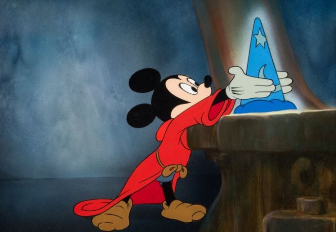 Mickey Mouse in Fantasia — The Sorcerer’s Apprentice, Disney