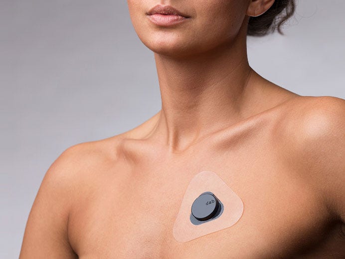 Dab’s ECG holter patch is wearable technology for measuring heart rhythm
