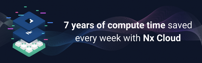 7 years of compute time saved every week with Nx Cloud