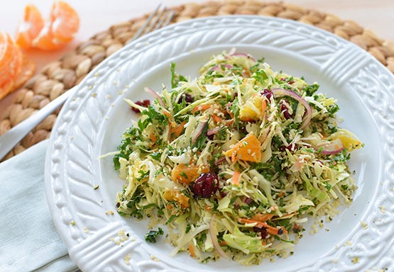 Winter Cabbage & Kale Salad - Stephanie Arsenault - Global Dish