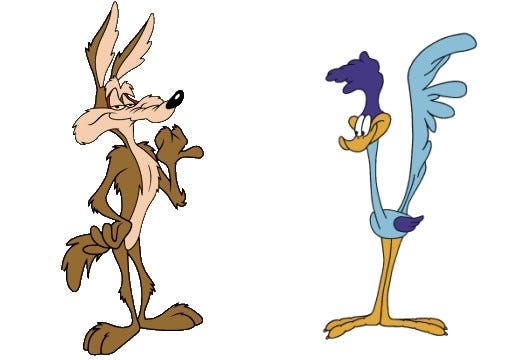 My Internal-Monologue Reactions to Wile E. Coyote v. Roadrunner Cartoons |  by . Melkus | The Clap | Medium