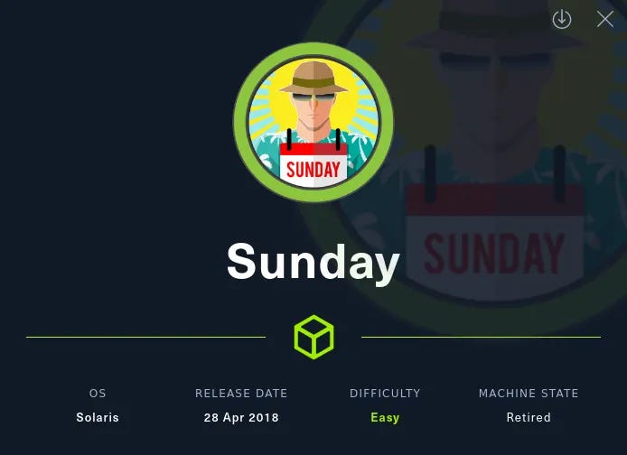 Sunday | HackTheBox | OSCP Preparation