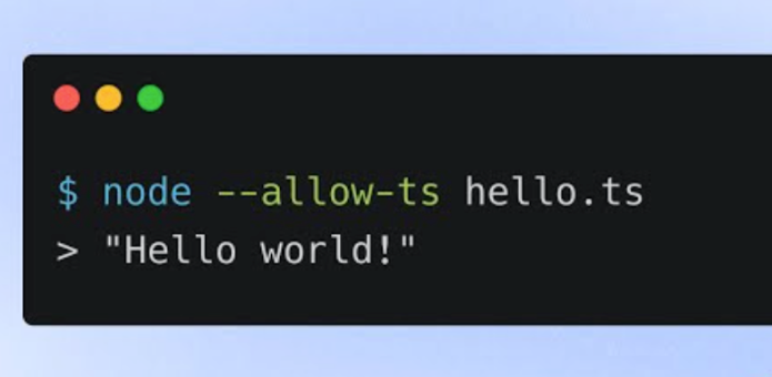 Node JS Just Announced Default TypeScript Support