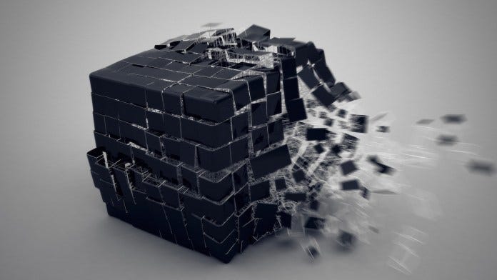 A black box slowly unraveling itself