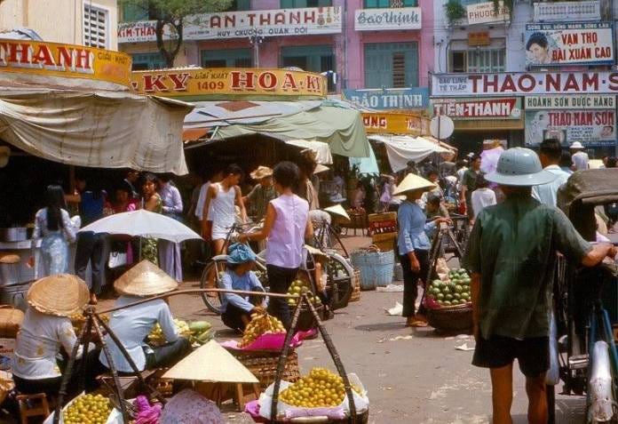Saigon during the South Vietnam government was so prosperous with trading activities.