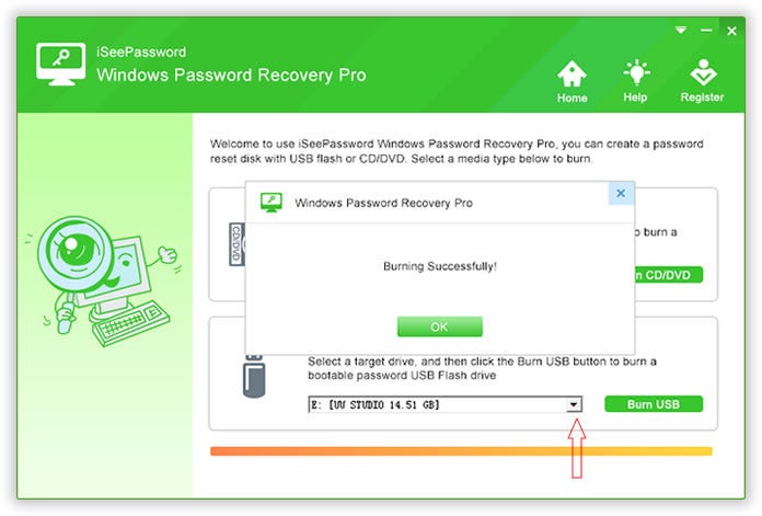 burn ISO to USB