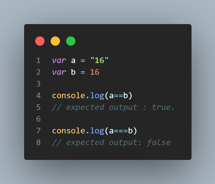 comparing variables