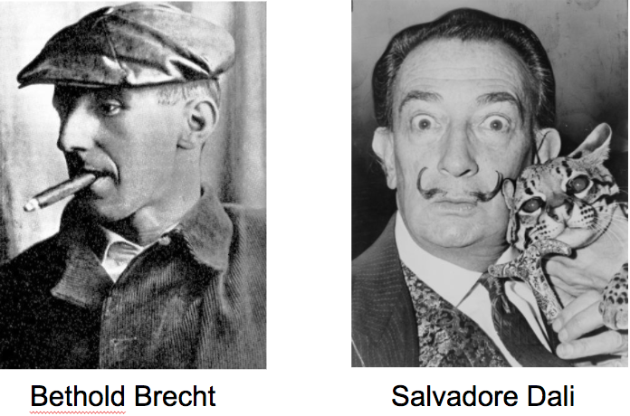 Brecht and Dali.