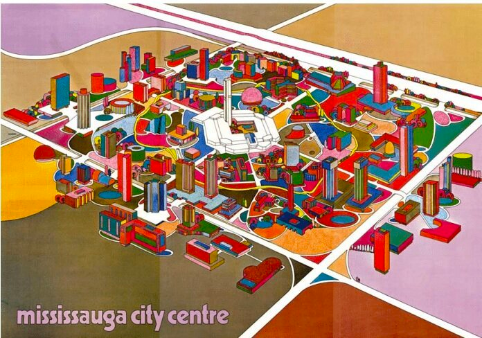 Mississauga city centre master plan Utopic project, separating cars and people with huge swaths of concrete set the city centre on a course it is now desperate to escape from.
